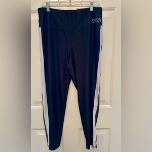Bebe Sport Black and White Active/Athletic Leggings Size 1X